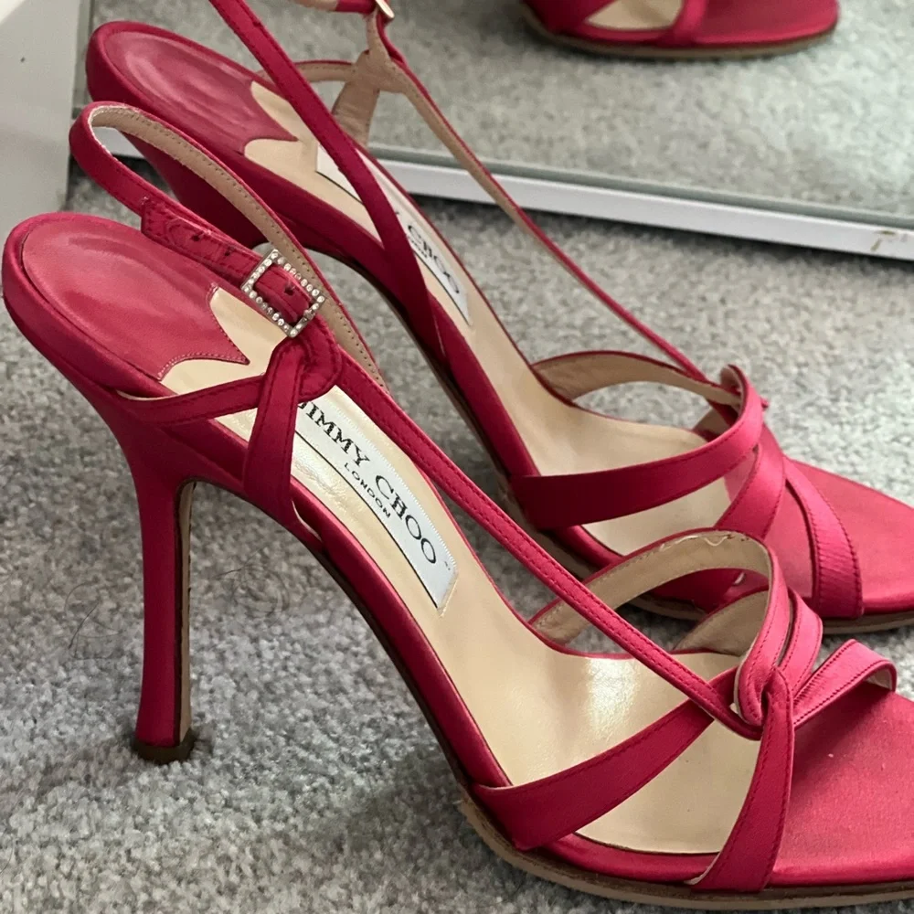 Jimmy Choo Fuchia Sandal heels - Picture 2 of 7